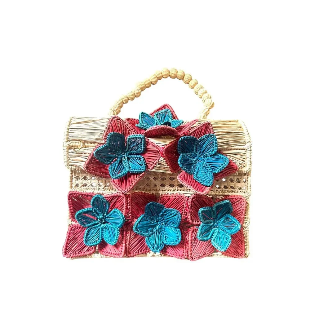 MERCEDES SALAZAR Sol Woven Handle Bag